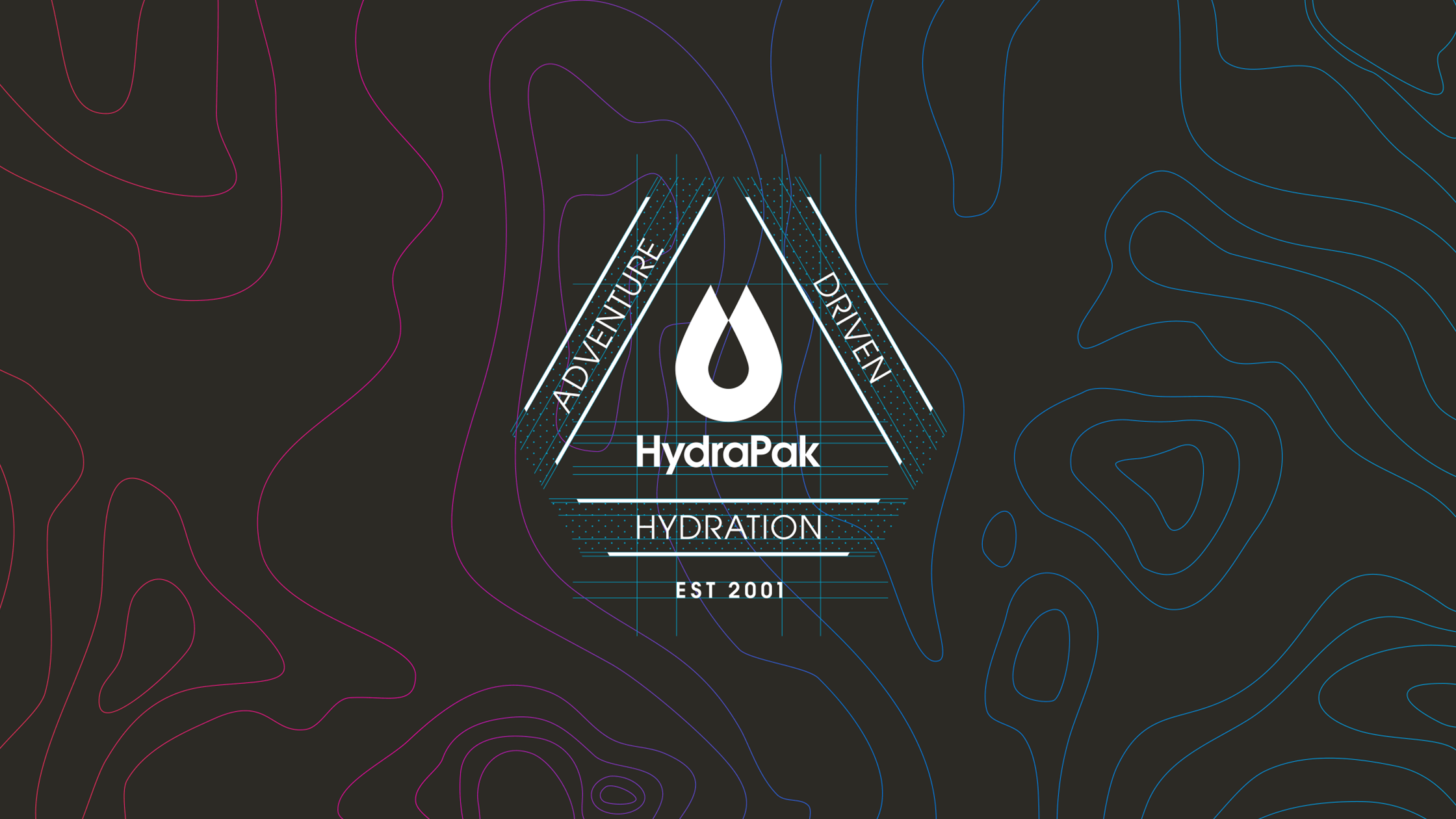 HydraPak adventure driven hydration logo construction