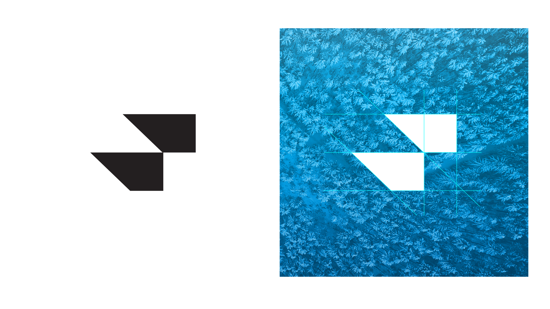 Sabrewing Aircraft logo with 2 abstract wings