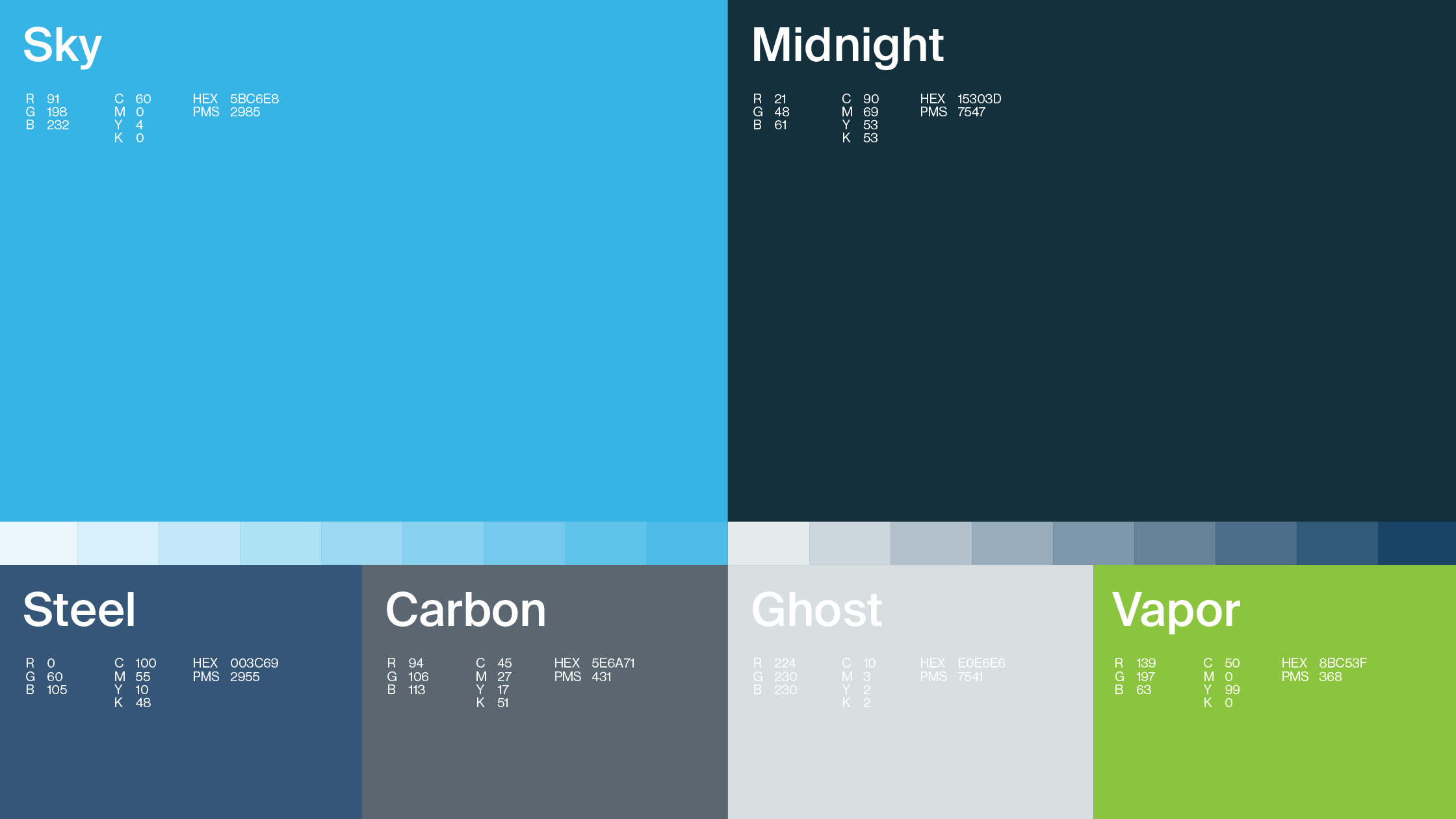 Sabrewing Aircraft brand color system